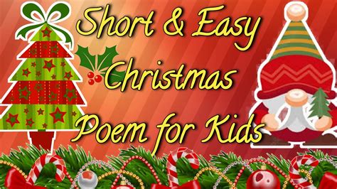Short Christmas Poems For Kids Easy Christmas Poems Short Christmas