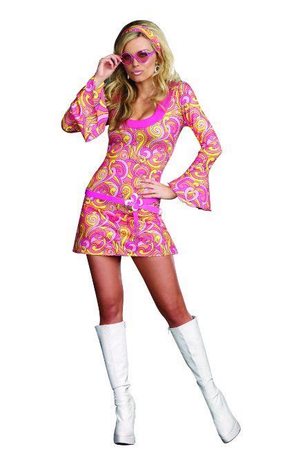 Dreamgirl Go Go Gorgeous 60s Costume Hippie Costume Disco Costume Go Go Girl Costume