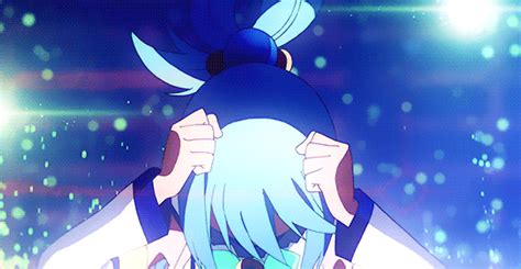 Aqua Konosuba Kono Subarashii Sekai Ni Shukufuku Wo Animated Animated  10s 1girl