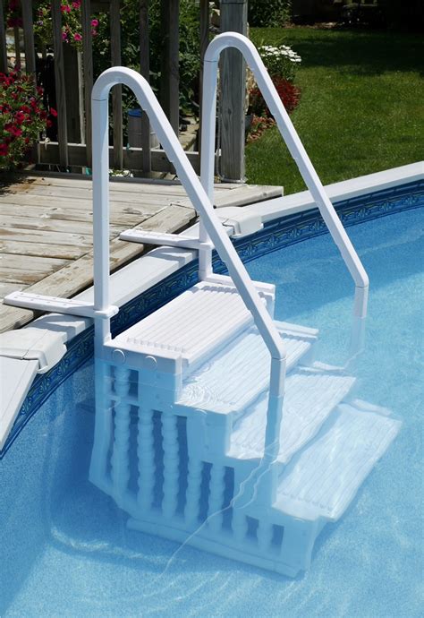 Choosing A Ladder Or Steps For An Above Ground Pool Inyopools Com