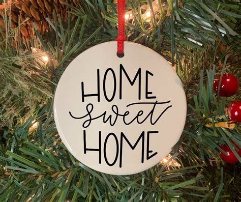 Christmas Ornament Home Sweet Home Christmas T Decor Etsy