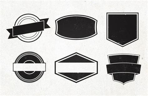 Vintage Emblem Shapes Vector Shapes Logo Shapes Baking Logo Design