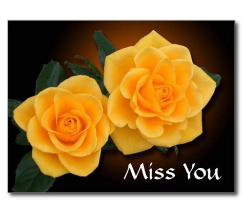 A personal card is included in every order on from you flowers, so you will have an opportunity to share a personal message with each birthday flowers delivery. Miss You Yellow Roses Greeting Card | Yellow roses, Rose ...