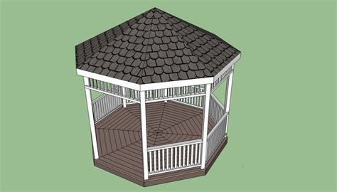 Gazebos are usually round or octagonal in style. Free Gazebo Plans-14 DIY Ideas to Enjoy Outdoor Living - Home And Gardening Ideas