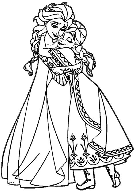 Print frozen coloring pages for free and color our frozen coloring! Elsa and anna coloring pages | The Sun Flower Pages