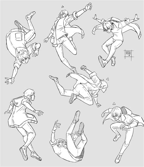 View 19 Floating Anime Falling Poses