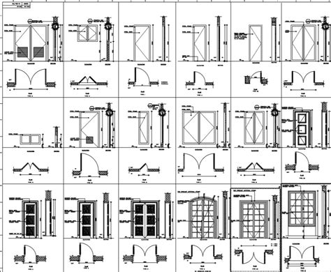 Openings Or Door Types And Detail Drawing Cadbull