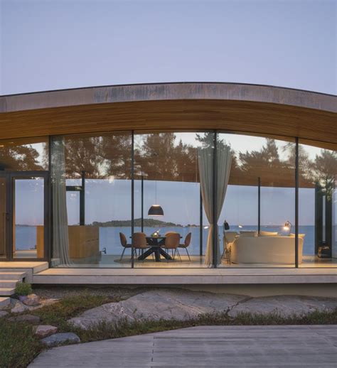 Modern Sea Front Summer Glass House In Finland Idesignarch Interior