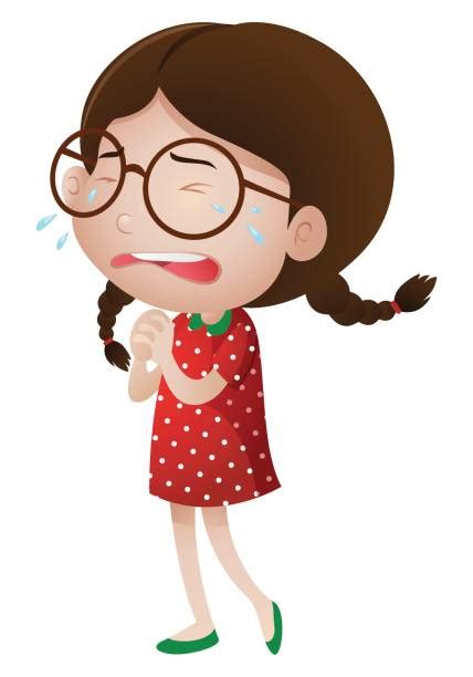 Best Clip Art Of A Girl Crying Art Illustrations Royalty Free Vector