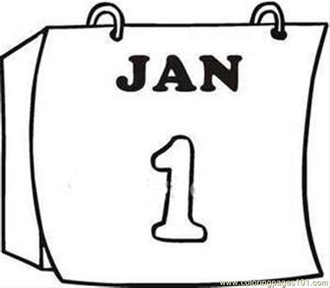 January Calendar Clipart Black And White 20 Free Cliparts Download