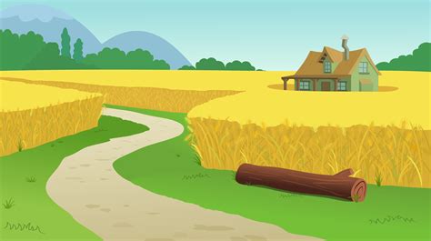 Cartoon Farm Background