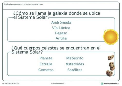 Preguntas Sobre El Sistema Solar Ciencias Naturales Sistema Solar Sistema Planetario Solar