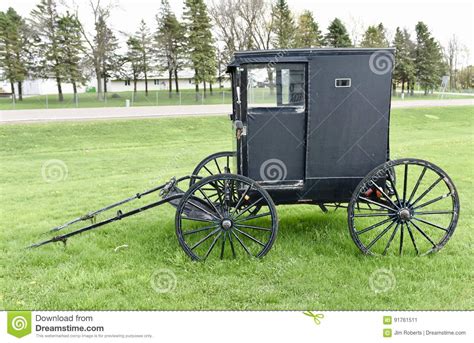 Amish Carriage Stock Image Image Of Carriage Next Minnesota 91761511