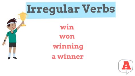 Irregular Verbs In English Win Youtube