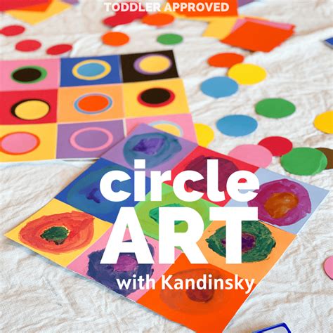Kandinsky Inspired Circle Art For Kids Toddler Approved