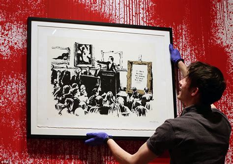 Sotheby S Host Biggest Sale Of Banksy S Work In London Daily Mail Online