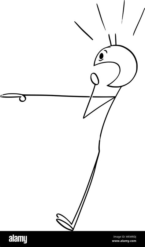 Vector Cartoon Stick Figure Drawing Conceptual Illust