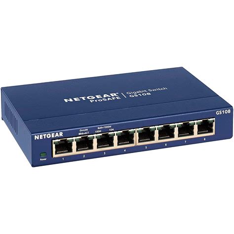 Netgear Prosafe 8 Port Gigabit Ethernet Unmanaged Switch With Metal