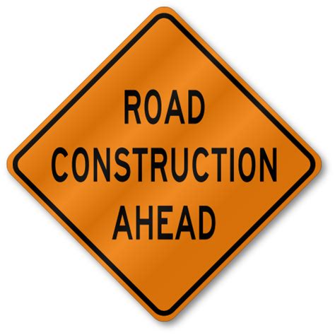 Road Construction Ahead Roll Up Mesh Traffic Sign Corner Pockets