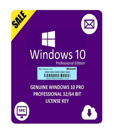 Microsoft Windows 10 Pro Professional 32 64bit Genuine License Key