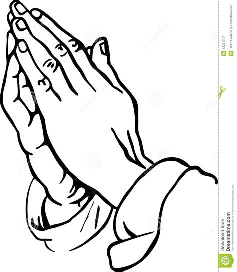 Praying Hands Stock Illustration Image 42291707