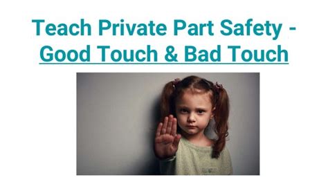 Teach Private Part Safety Good Touch Bad Touch