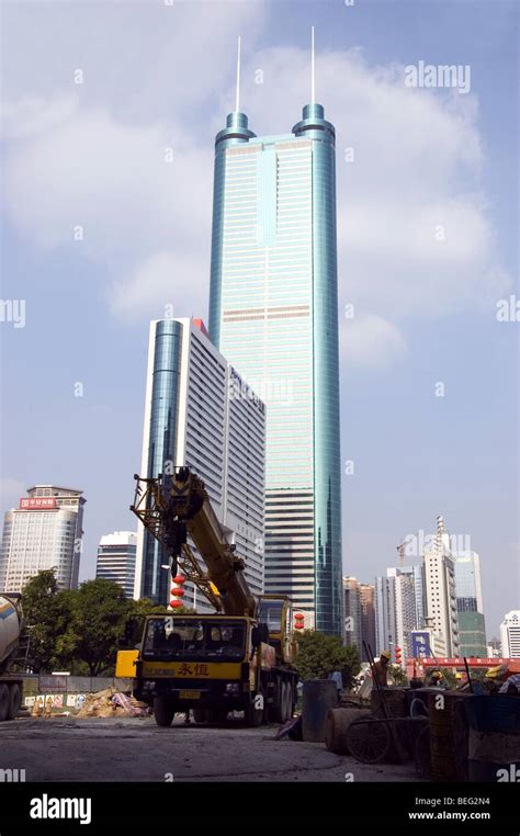 Modern Skyscraper In Shenzhen City China Shun Hing Square 384 Meters