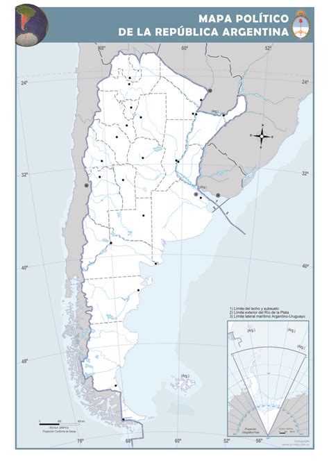 Mapas De Argentina Político Y Físico Para Descargar E Imprimir Mapa