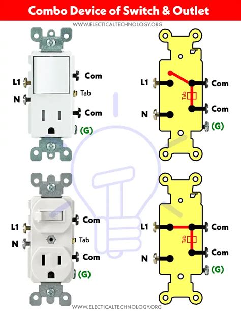 How To Wire Combo Switch And Outlet Combo Device Wiring