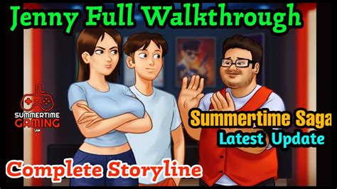 Jenny Full Walkthrough Summertime Saga Jenny S Complete Storyline Youtube