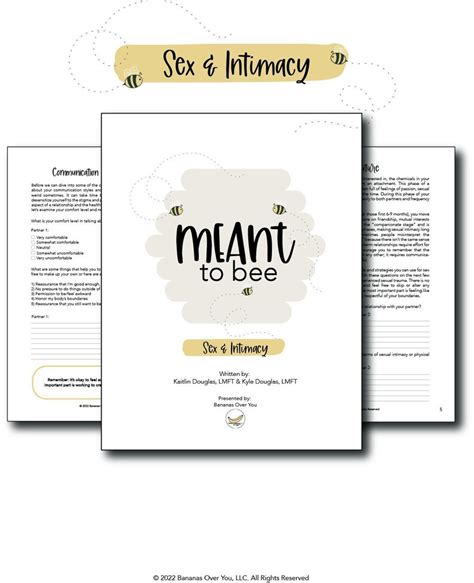 Sex And Intimacy Journal Activity For Couples Etsy