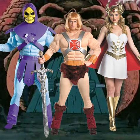 Adult Cartoon Tv Show Masters Of The Universe He Man Skeletor And She Ra Costume Ebay