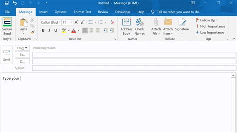 How To Send A Secure Email In Outlook