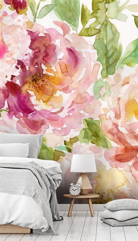 Bold And Beautiful Floral Mural By Carol Robinson Wallsauce Uk