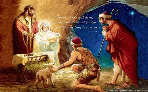 Christmas Nativity Scene Wallpaper ·① Download Free Hd