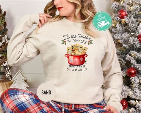 Mexican Christmas Sweatshirt Tamale Shirt Spanish Merry Christmas