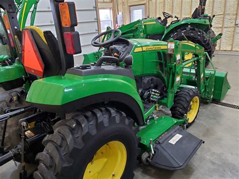 2017 John Deere 2038r Compact Tractor And Attachments Package Regreen