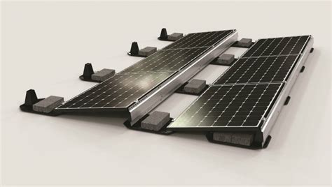 Solar Panel Mounts And Racks Ballasted Flat Roof Racking And Mounting
