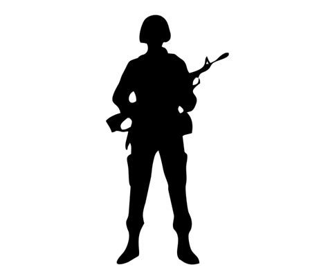 Soldier Silhouette Military Clip Art Army Soldier Png Download 700