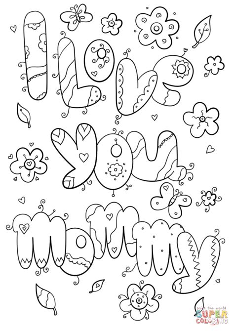 See more ideas about kids, dads, mom kid. Love You Mom Coloring Pages at GetColorings.com | Free ...