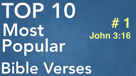 10 Most Popular Bible Verses 1 John 316 John 316 Bible Portal