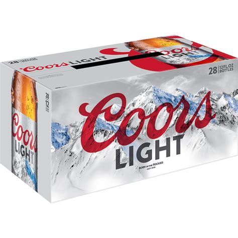 Coors Light Lager Beer 28 Pack 12 Fl Oz Bottles 42 Abv Beer