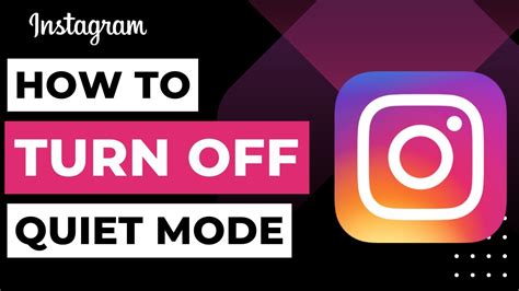 How To Turn Off Quiet Mode On Instagram 2023 Youtube