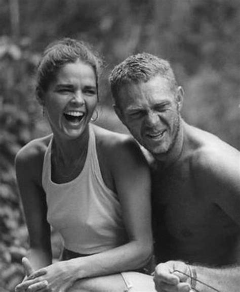 Black And White Photograph Of Man And Woman Laughing