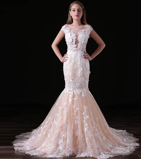 Https://tommynaija.com/wedding/applique Mermaid Wedding Dress