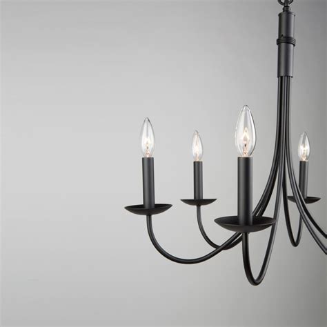 Chandelier ceiling fixture black dining room kitchen cottage country 6 light 32 $262.00. Artcraft Lighting Wrought Iron AC1786EB Chandelier ...