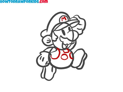 How To Draw Mario Easy Drawing Tutorial For Kids