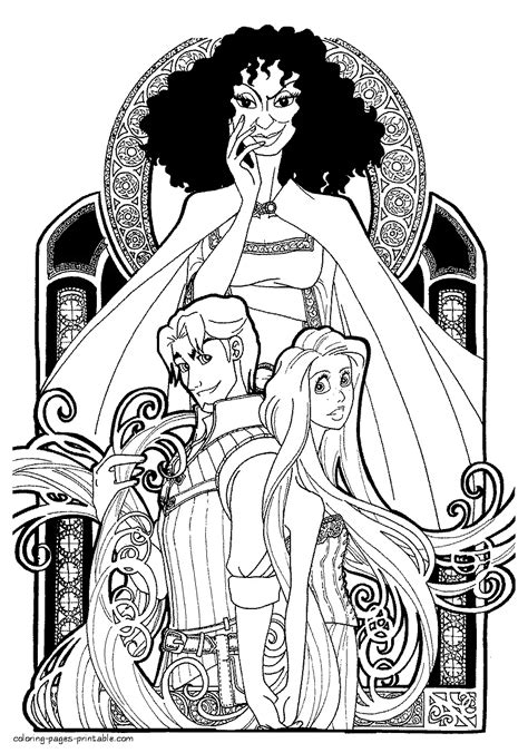 Mother Gothel Image Free Printable Coloring Pages Coloring Cool