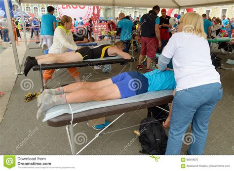 Sports Massage Therapists Work Editorial Image Image Of Body