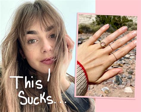 Lily Collins Wedding And Engagement Rings Stolen During Spa Visit